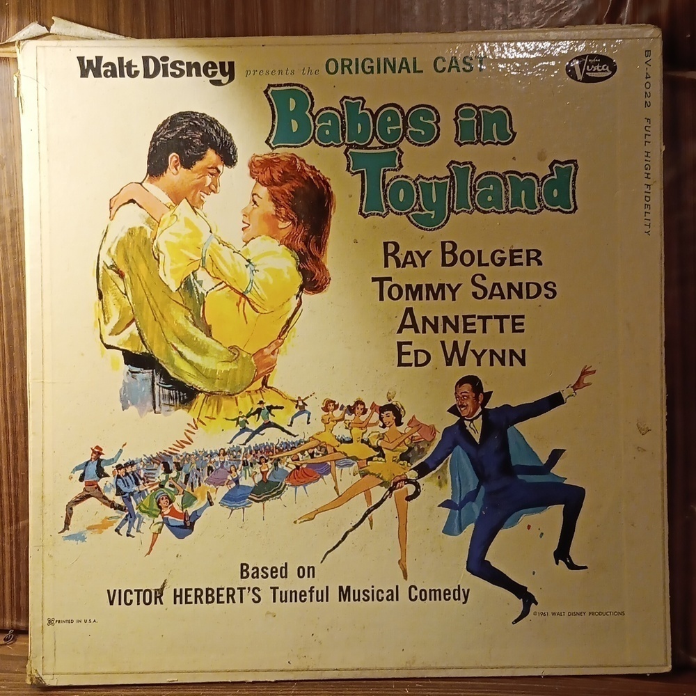 Vintage 1961 Walt Disney Babes in Toyland vinyl album